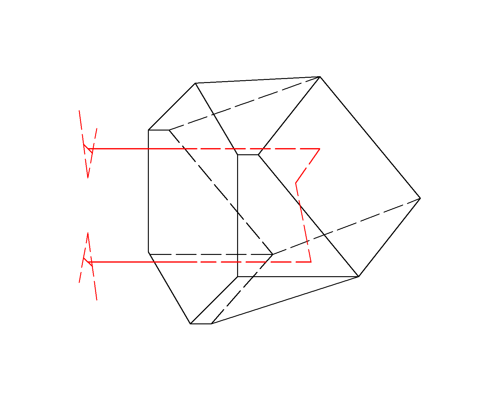 Corner cube prism drawing